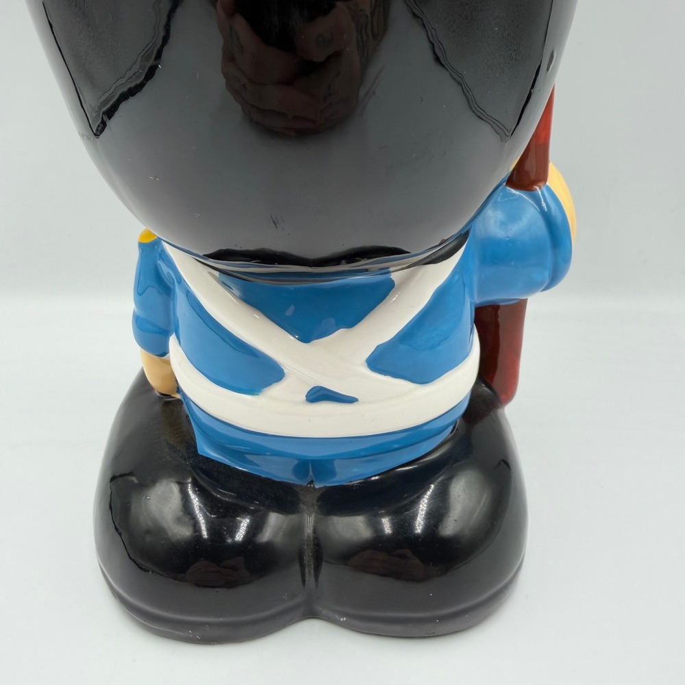 Vintage Ceramic British Royal Guard Soldier‎ Piggy Bank Blue Heart Kitsch Decor - Picture 8 of 12